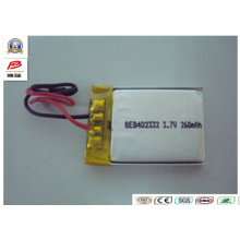 3.7V 260mAh Li-Polmer Batería